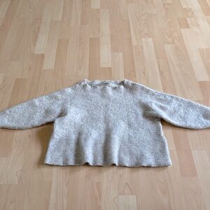 Womens Ever New Cropped Wool Alpaca Sweater Size M (fits smaller)